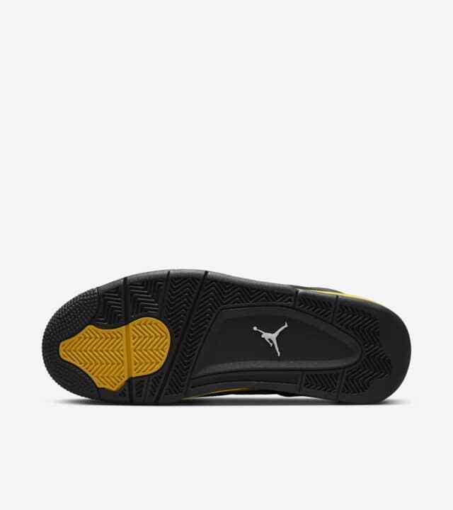 Air Jordan 4 Retro Thunder Sneakers per Uomo - Black/White-Tour Yellow